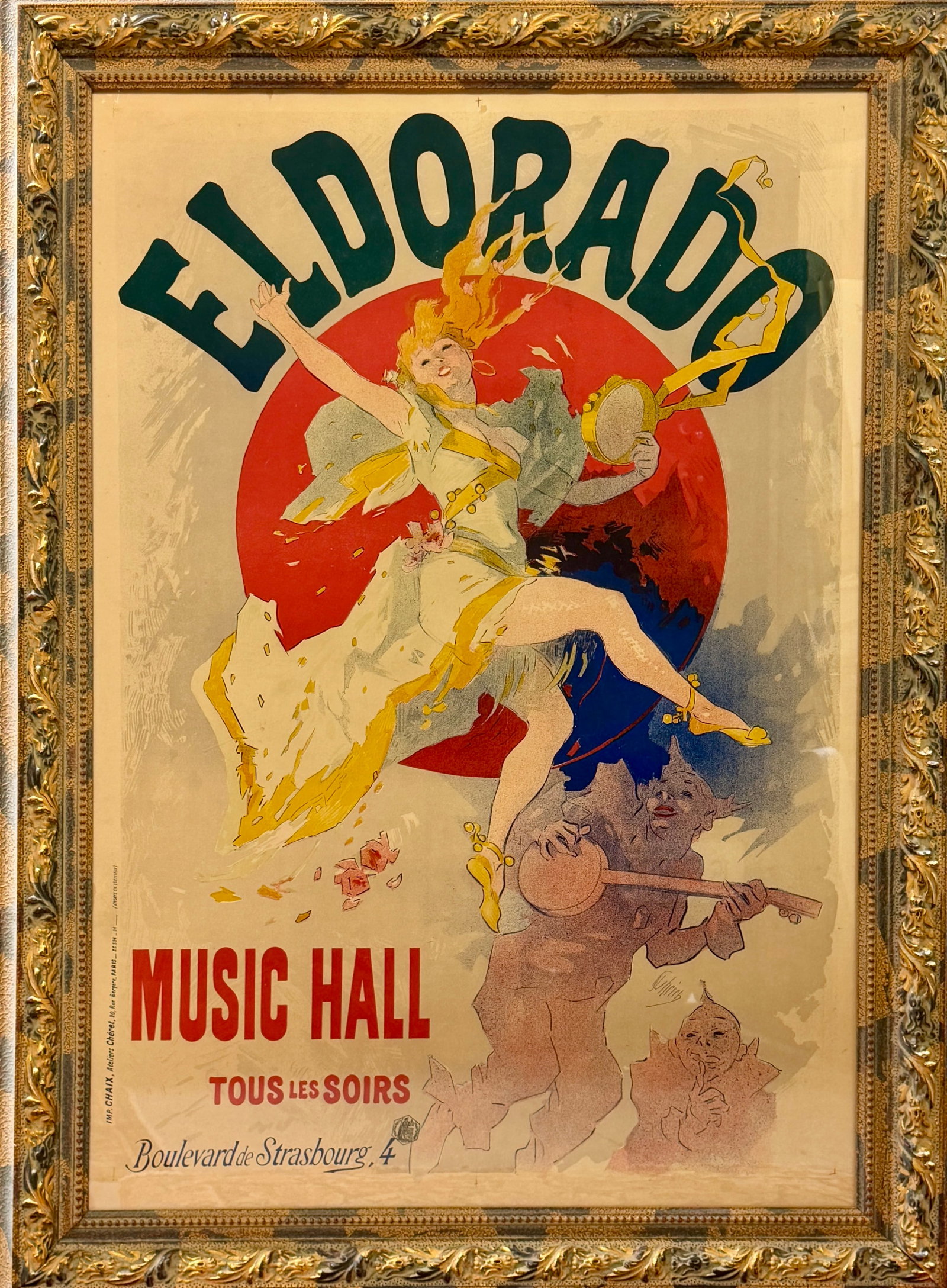 ELDORADO MUSIC HALL POSTER - JULES CHERET (1 of 2)