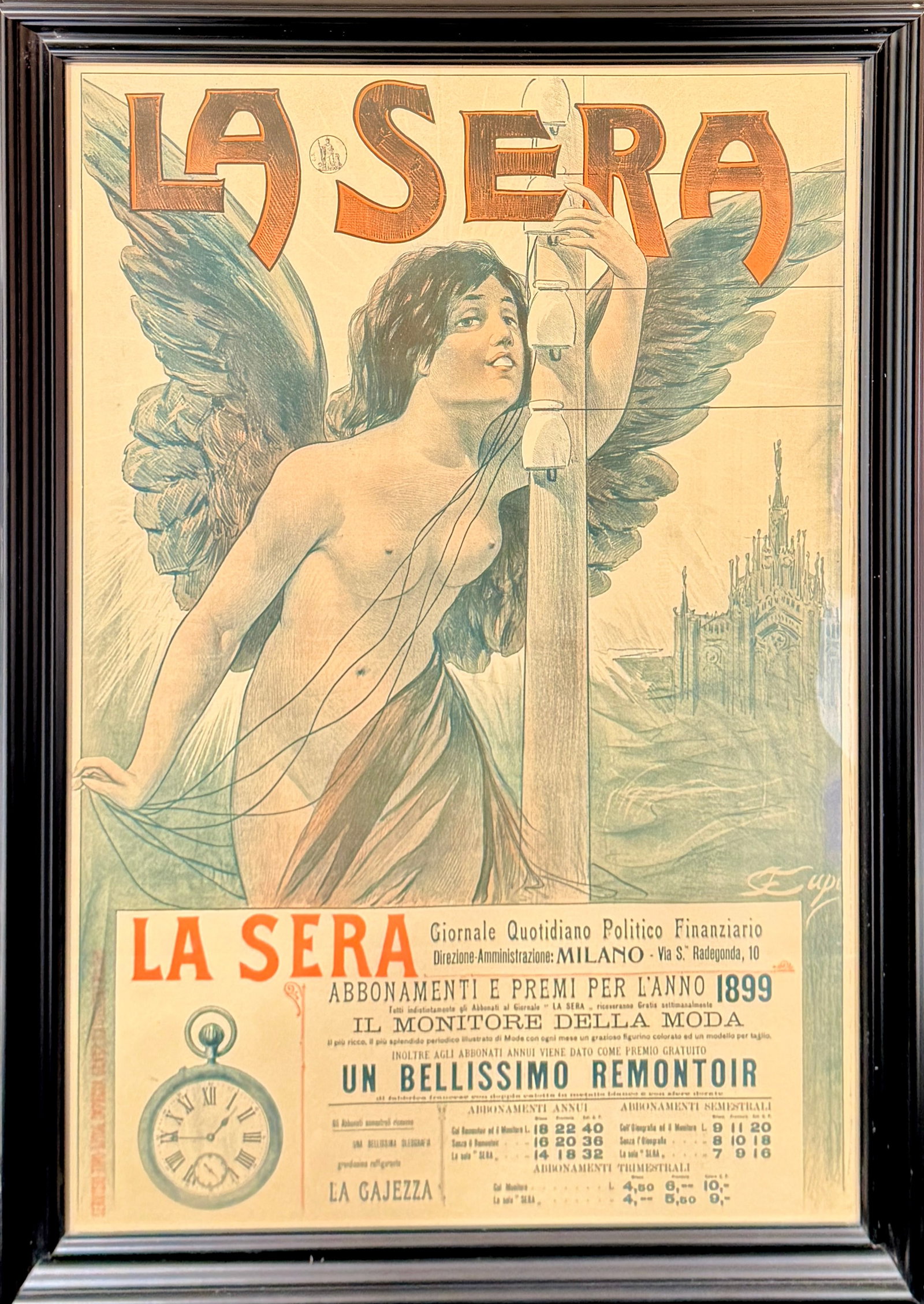 LA SERA - MILAN ART POSTER (1 of 1)