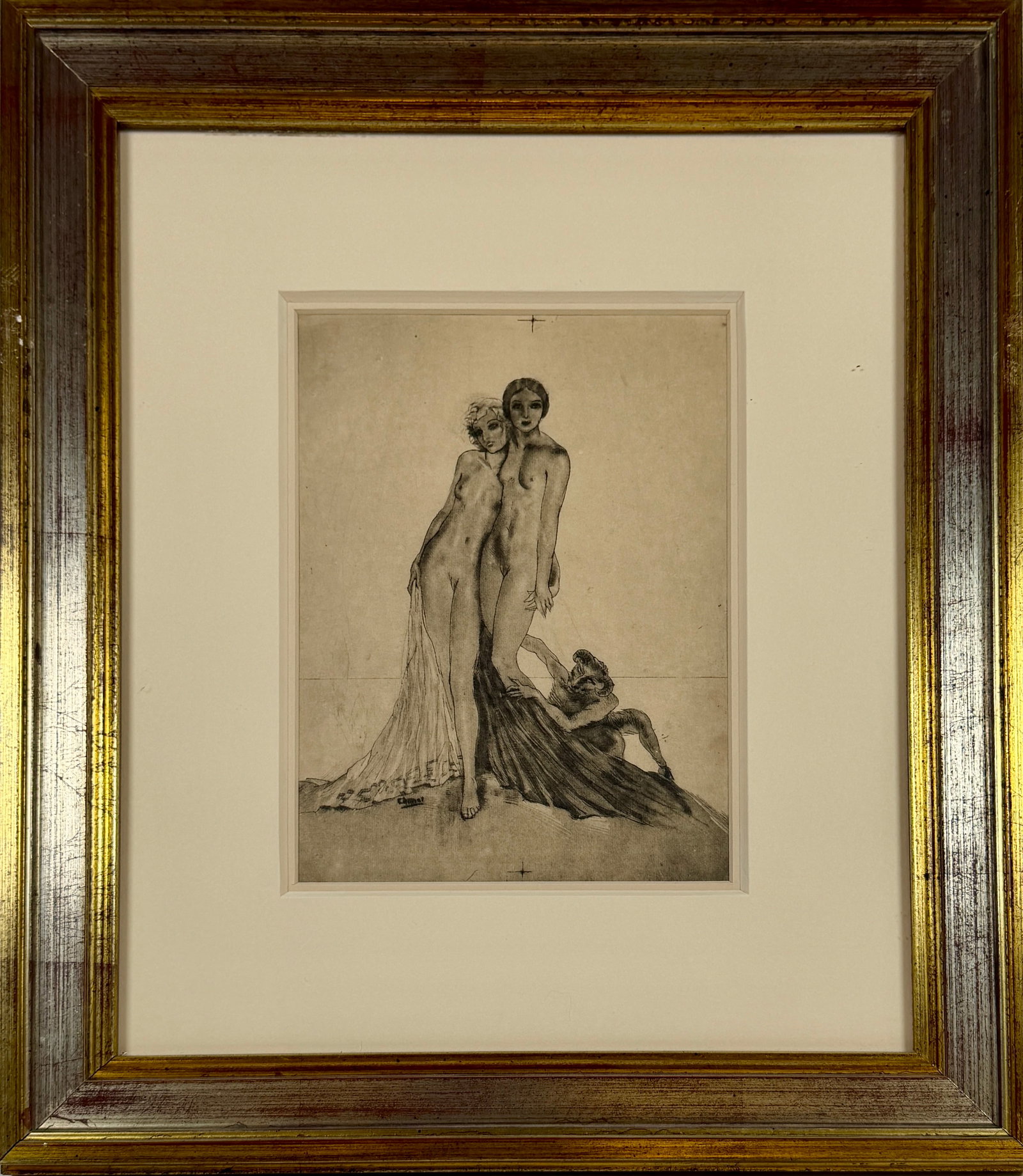 ORIGINAL BOOK ILLUSTRATION - EDOUARD CHIMOT (1 of 2)