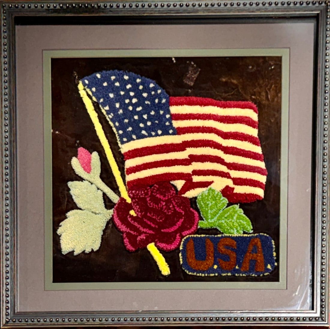 PATRIOTIC U.S.A CREWEL-WORK (1 of 1)