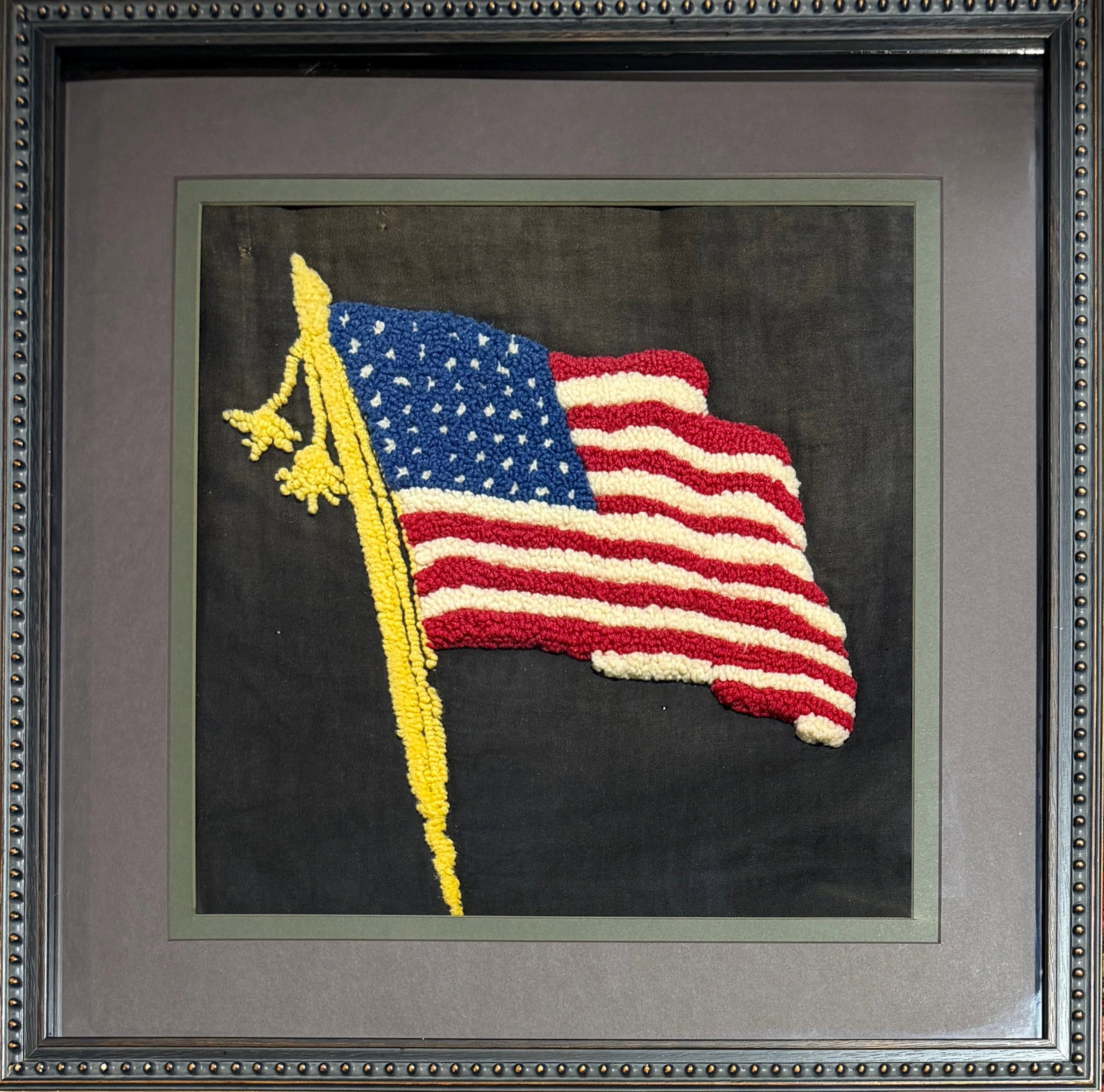 PATRIOTIC U.S. FLAG CREWEL WORK (1 of 1)