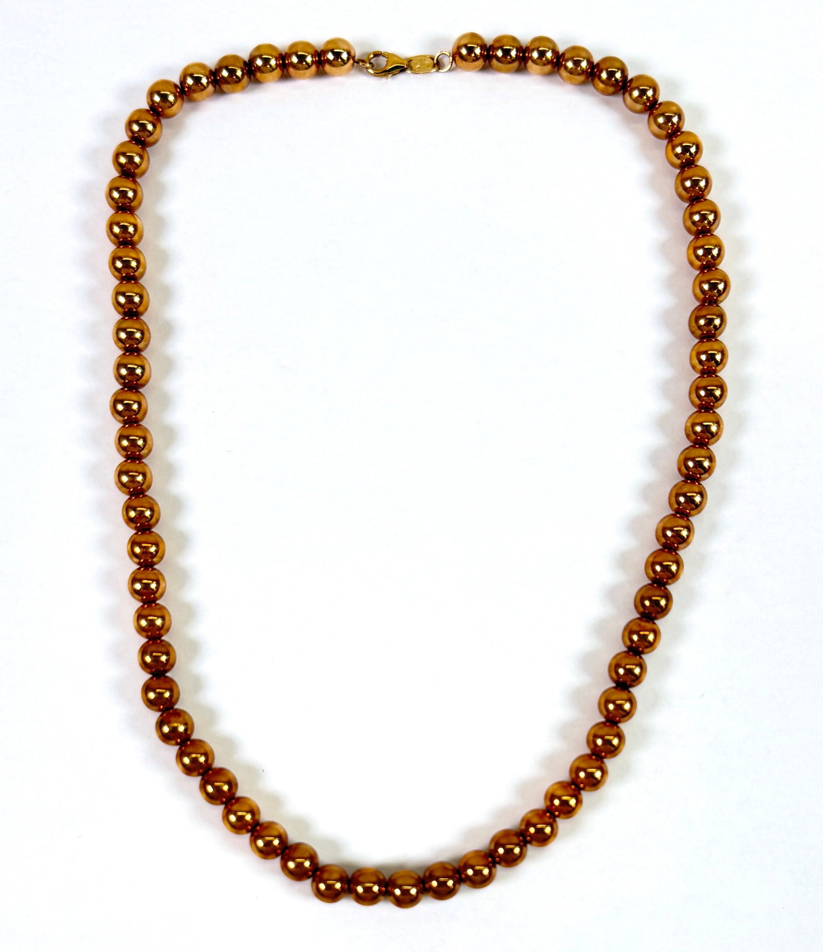 14K GOLD BEAD NECKLACE (1 of 2)
