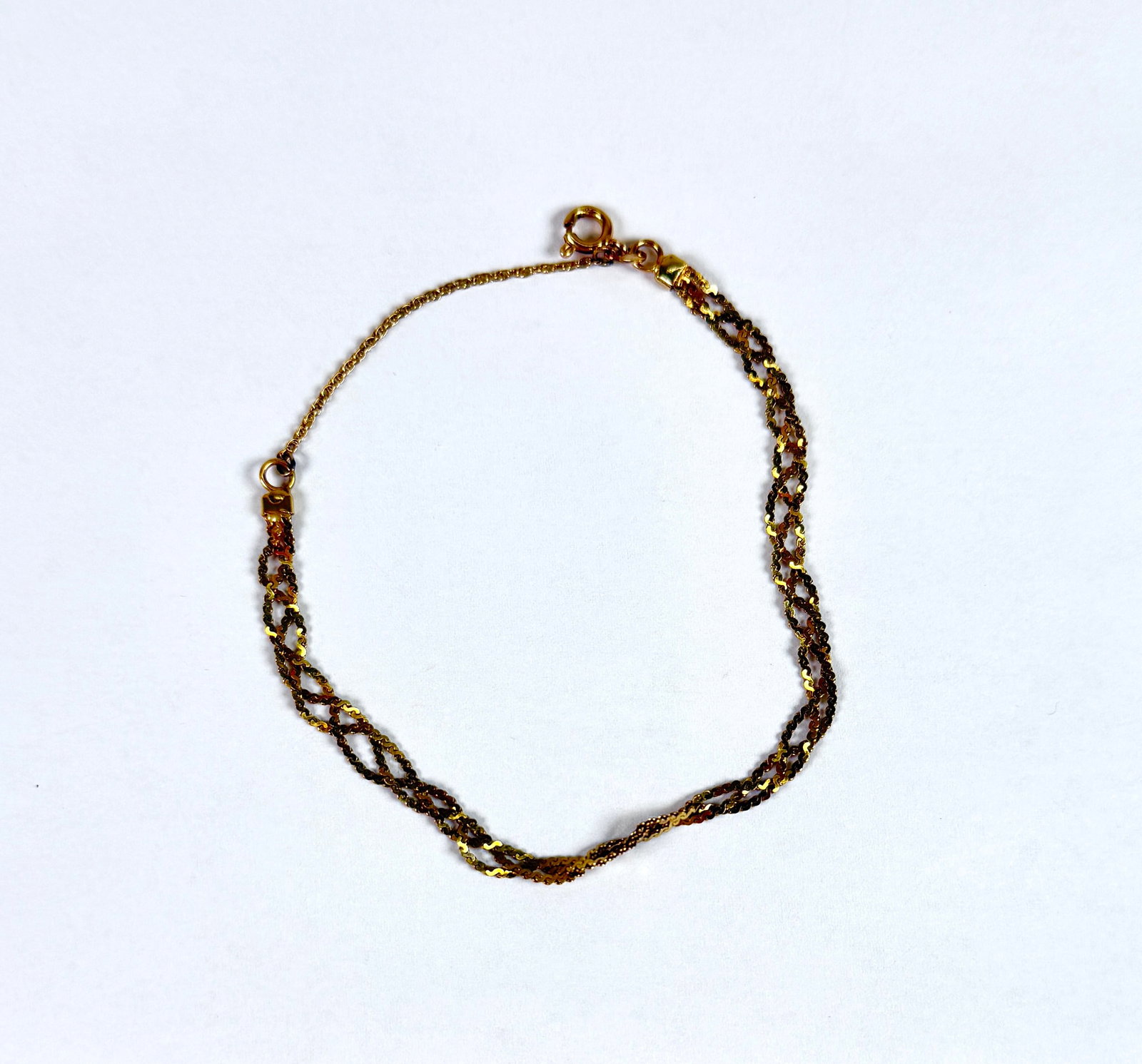14K GOLD BRACELET: 3.4 GRAMS, 8"