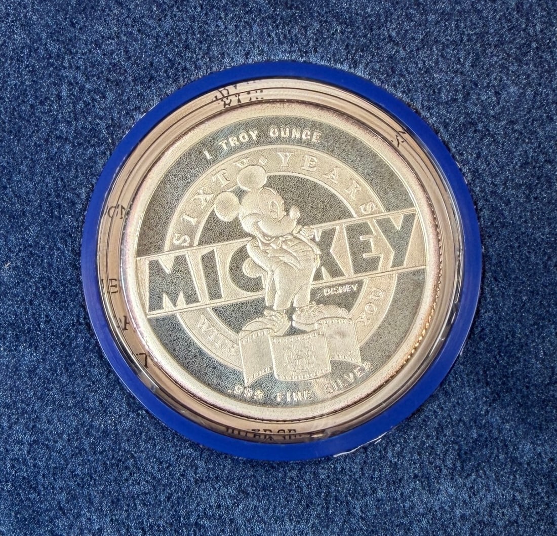 DISNEY - MICKEY MOUSE SILVER COIN - 2
