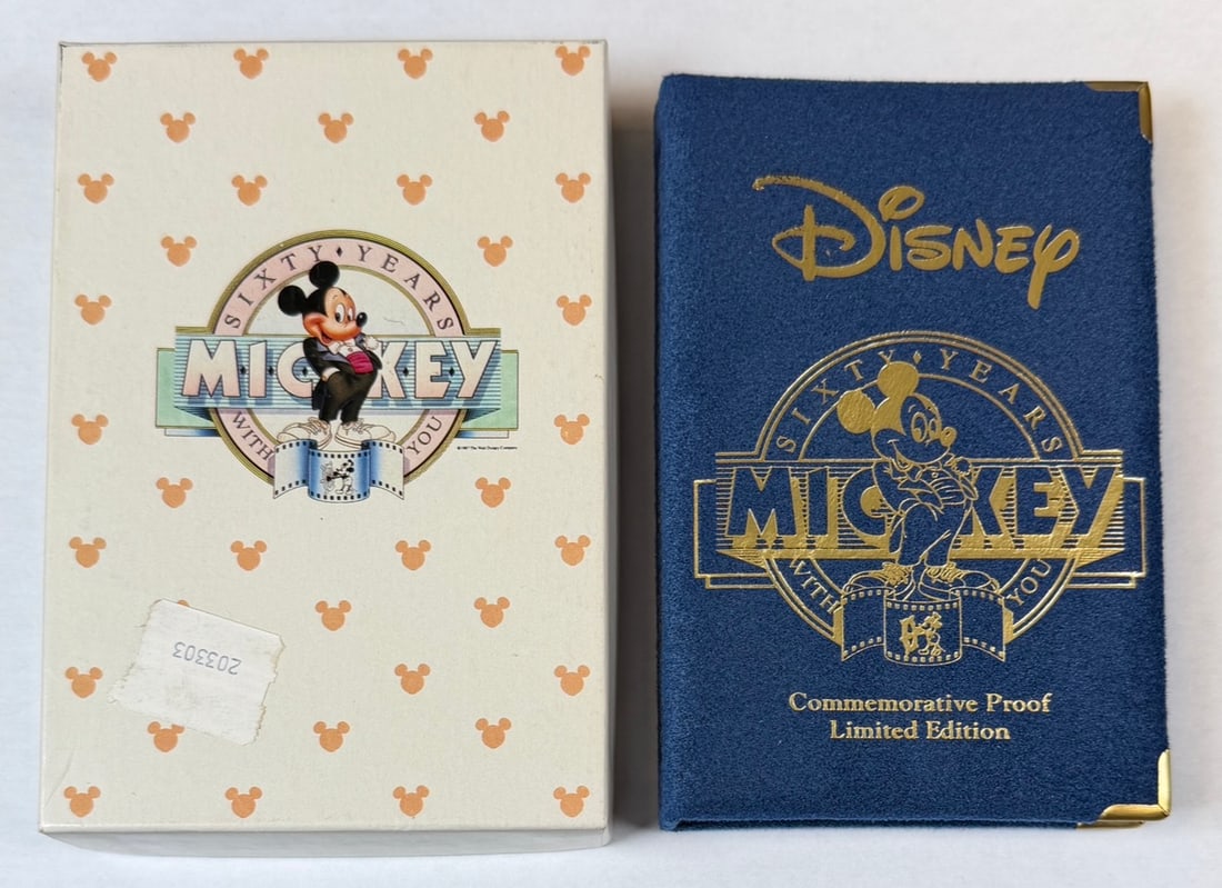 DISNEY - MICKEY MOUSE SILVER COIN - 3