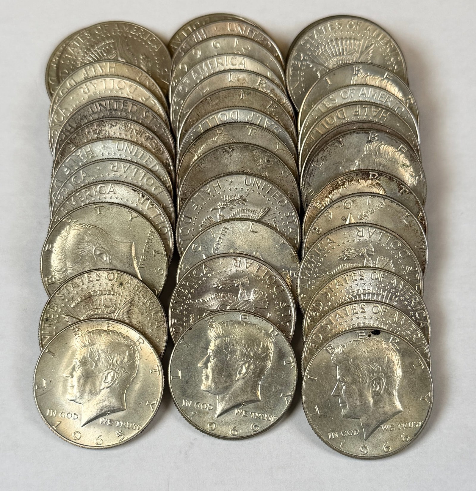 COLLECTION OF KENNEDY HALF DOLLARS (1 of 1)