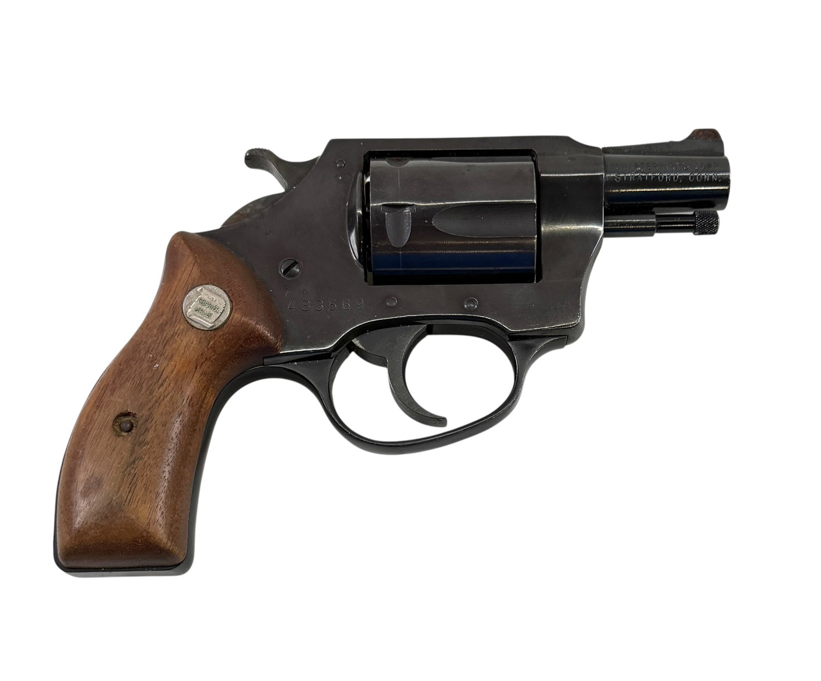 CHARTER ARMS UNDERCOVER 38 SPECIAL PISTOL: UNDERCOVER MODEL, 38 SPECIAL, 5 SHOT SNUB NOSE REVOLVER. SERIAL 483569. MUST SHIP TO FFL OR CAN TRANSFER IN HOUSE IF LOCAL.