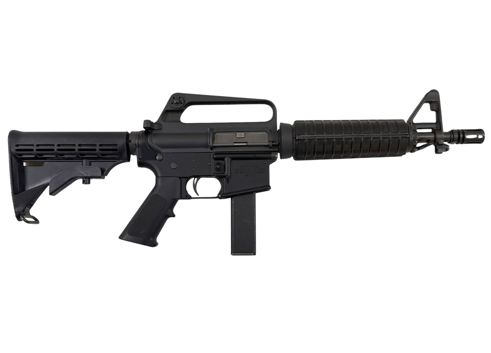 COLT AR-15 RIFLE: COLT AR-15 RIFLE, 9MM CARBINE, COLT DEFENSE. SERIAL LTA0077061. MUST SHIP TO FFL OR CAN TRANSFER IN HOUSE IF LOCAL.