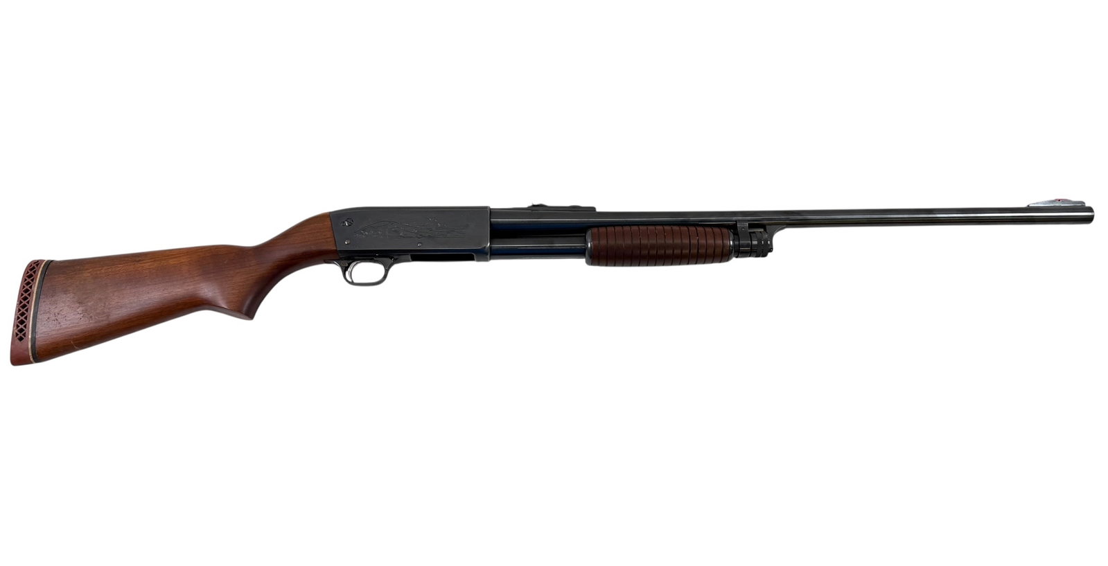 ITHACA MODEL 37 DEERSLAYER 12G SHOTGUN: MODEL 37 DEERSLAYER, 12 GAUGE. SERIAL 879633. MUST SHIP TO FFL OR CAN TRANSFER IN HOUSE IF LOCAL.