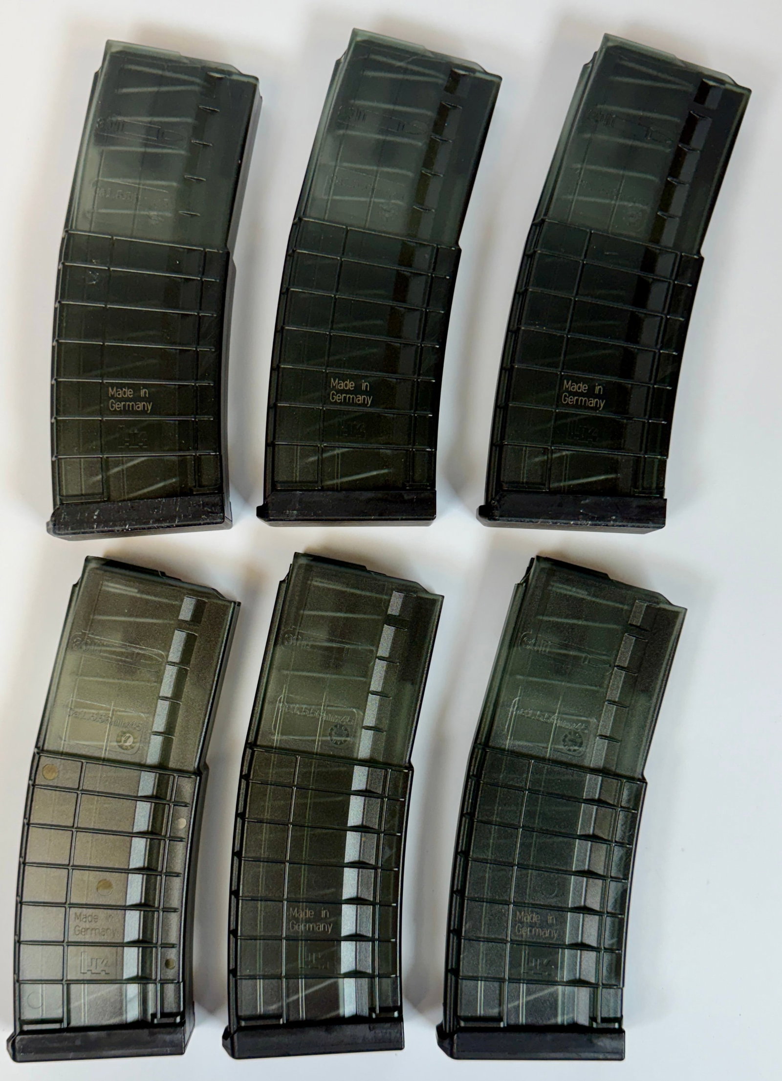 HK 5.56 X 45 30-ROUND MAGAZINES: SIX UNITS, NEW OLD STOCK. DOMESTIC ONLY, EXCLUDING CALIFORNIA