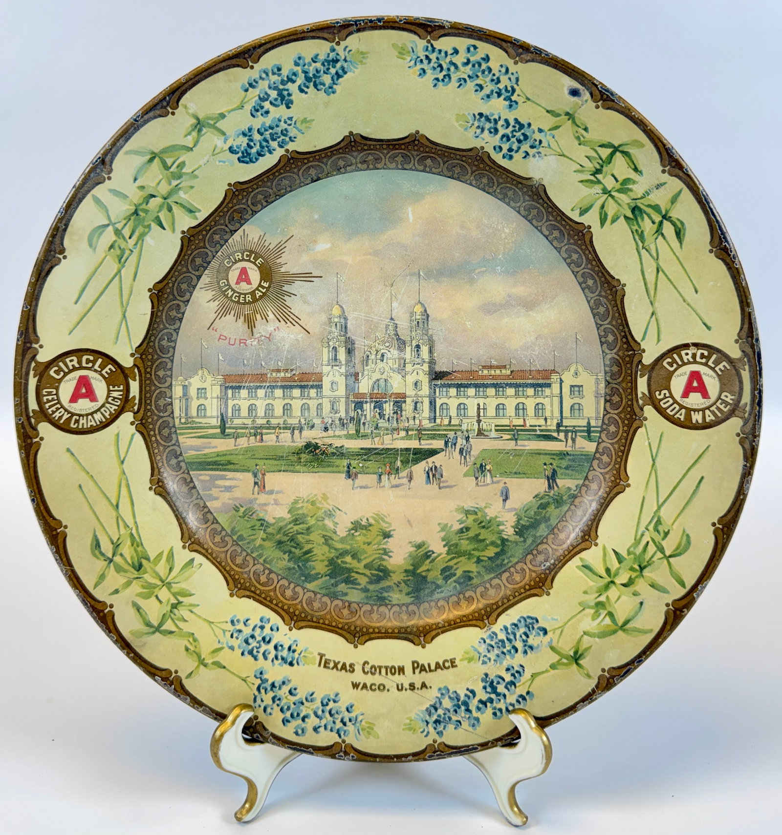 CIRCLE A SODA WATER VIENNA ART PLATE (1 of 3)