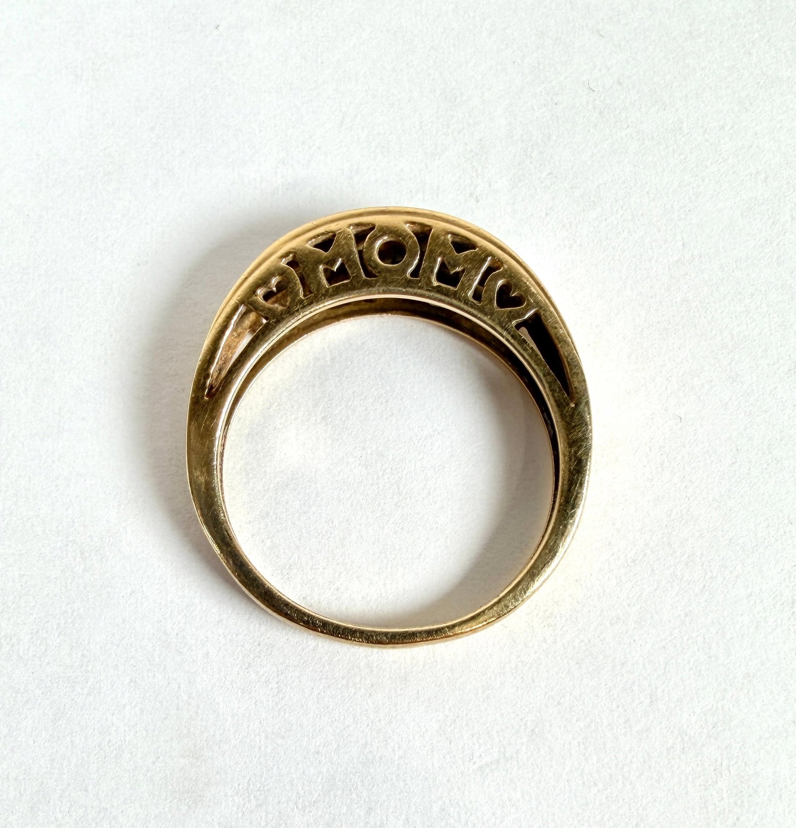 10K GOLD MOM RING - 2
