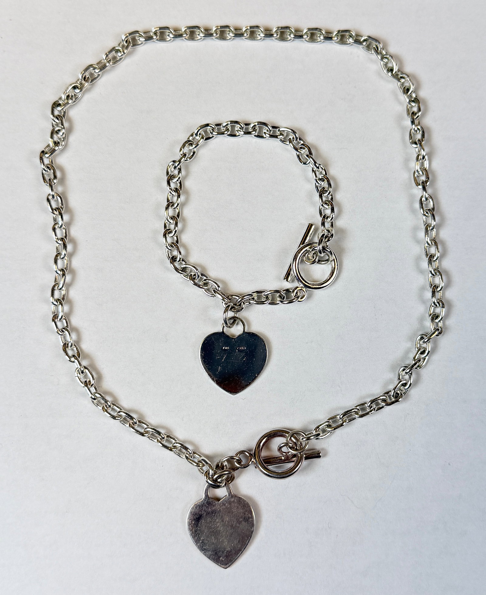TIFFANY STYLE STERLING SILVER JEWELRY: 51.7 GRAMS IN TOTAL WEIGHT.
