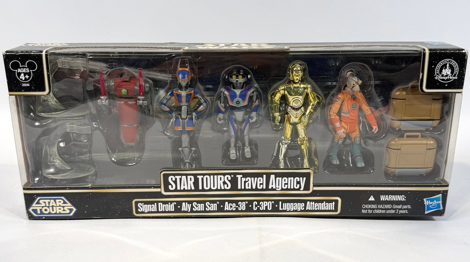 STAR WARS - HASBRO/DISNEY TOYS - STAR TOURS TRAVEL AGENCY: 2007 HASBRO/DISNEY TOYS - STAR TOURS TRAVEL AGENCY. NIB. CARTON IS 13"X4"X6"