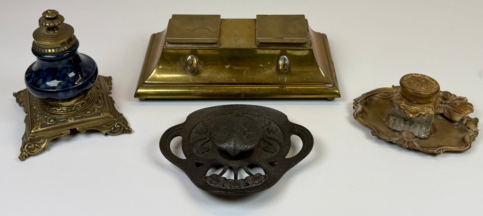 COLLECTION OF INKWELLS (1 of 6)