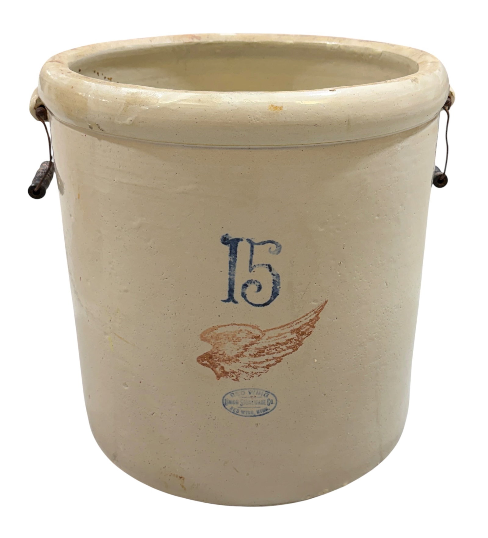 RED WING 15 GALLON STONE WARE CROCK (1 of 2)