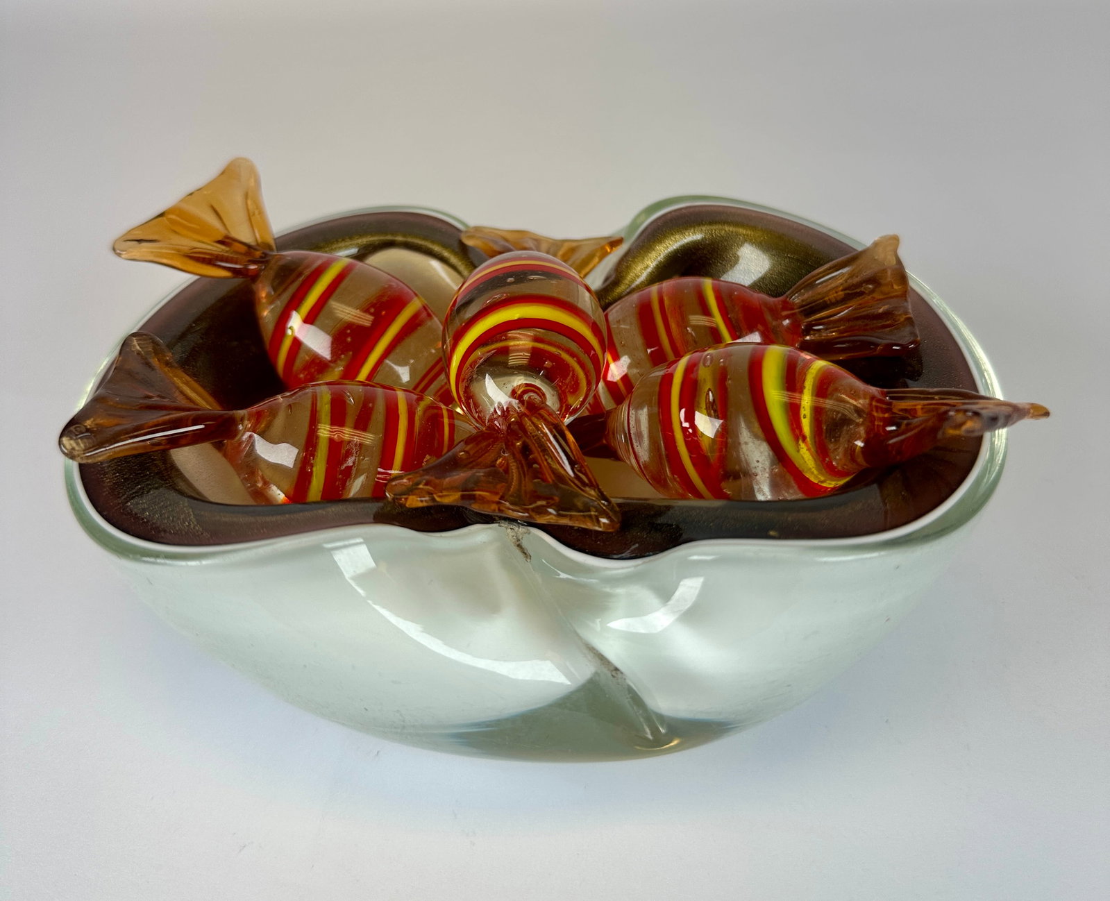 MURANO ART GLASS BOWL OF CANDY (1 of 1)