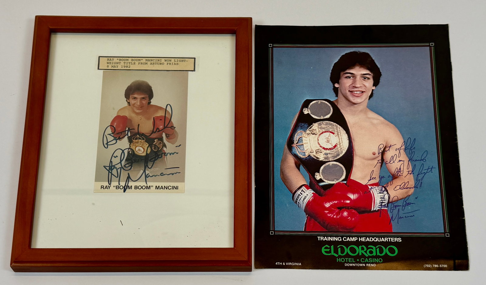 BOXING - RAY BOOM-BOOM MANCINI AUTOGRAPH (1 of 4)