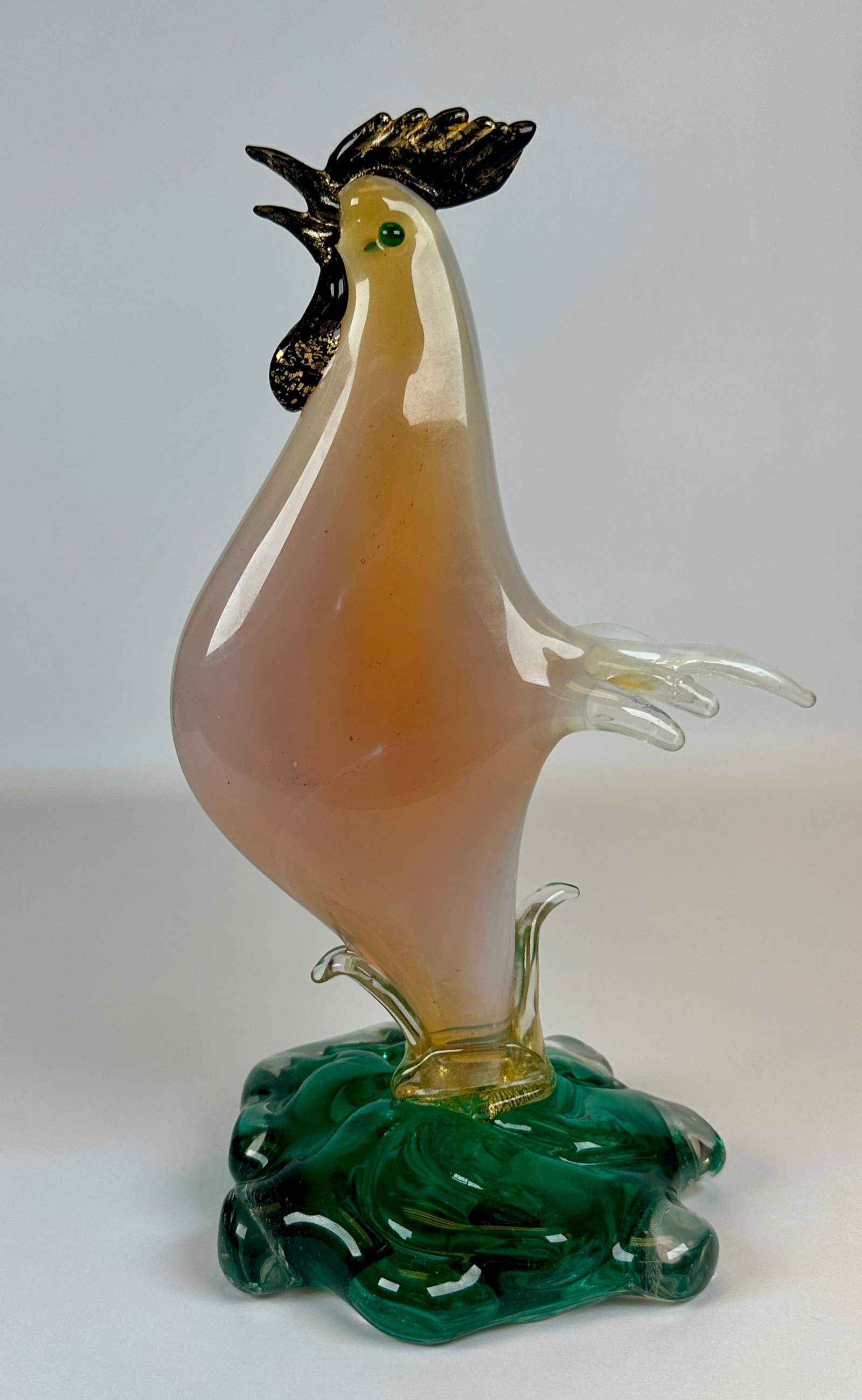 ART GLASS ROOSTER FIGURE (1 of 1)
