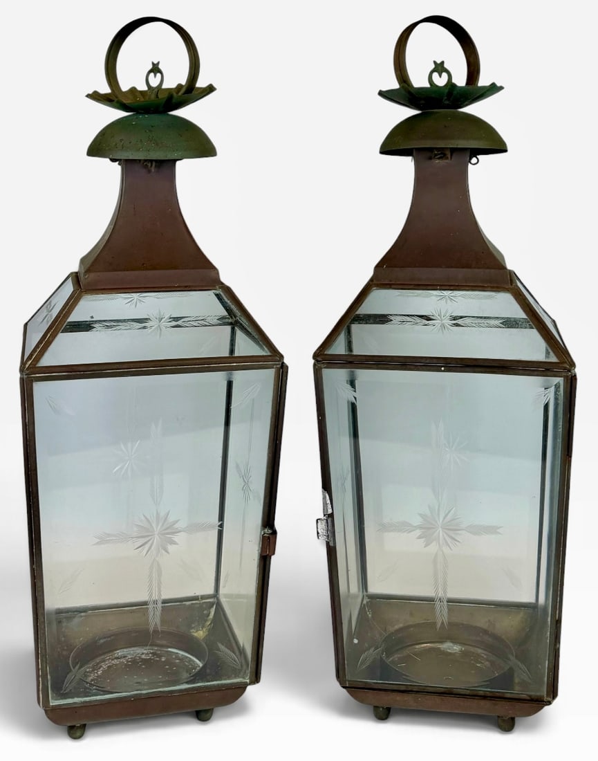 PAIR OF TURKISH CARRIAGE LANTERNS (1 of 3)