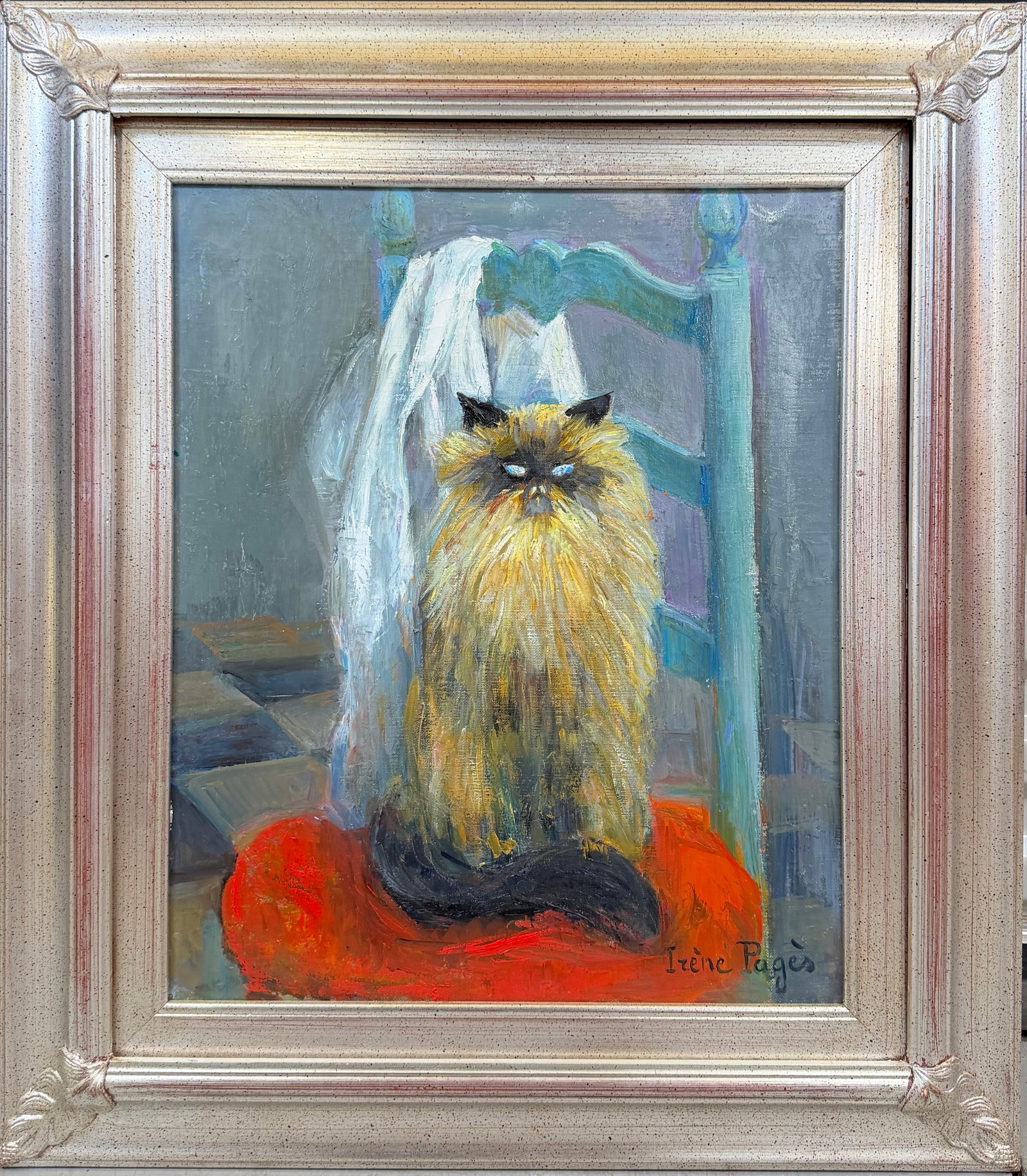 IRENE PAGES PAINTING - FELINE POTRAIT PAINTING (1 of 1)
