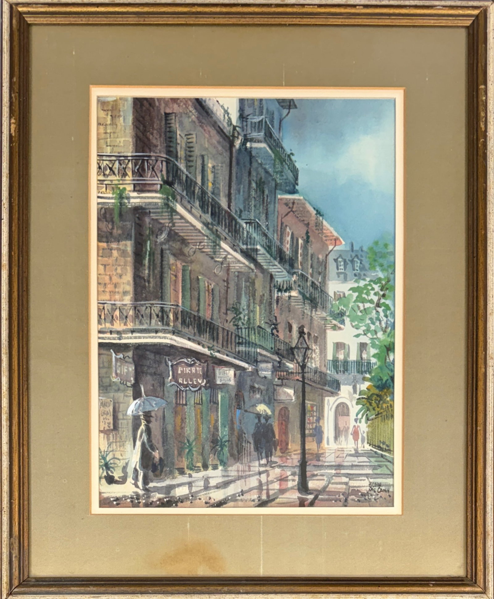 JOHN MCCANN PAINTING - NEW ORLEANS STREET (1 of 1)
