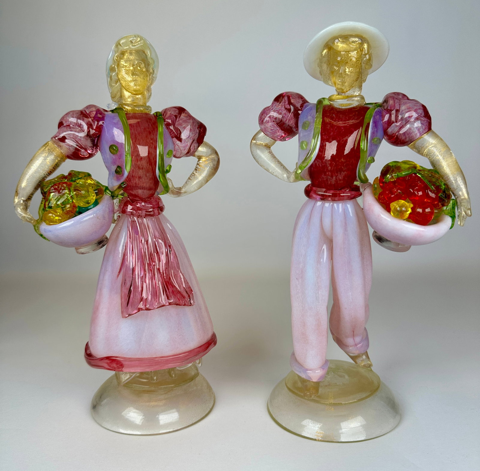 AVEM (ATTR.) MURANO ART GLASS FIGURES (1 of 2)
