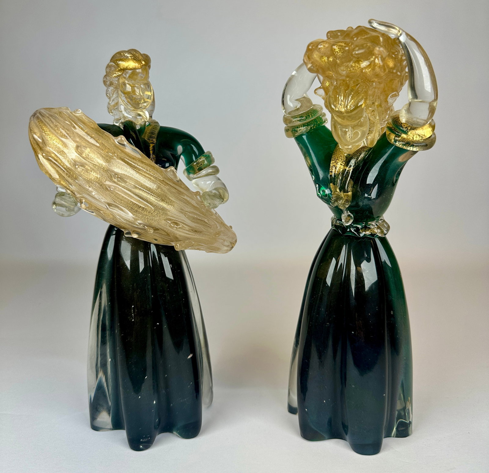 SALVIATI (ATTR.) MURANO ART GLASS FIGURES (1 of 2)