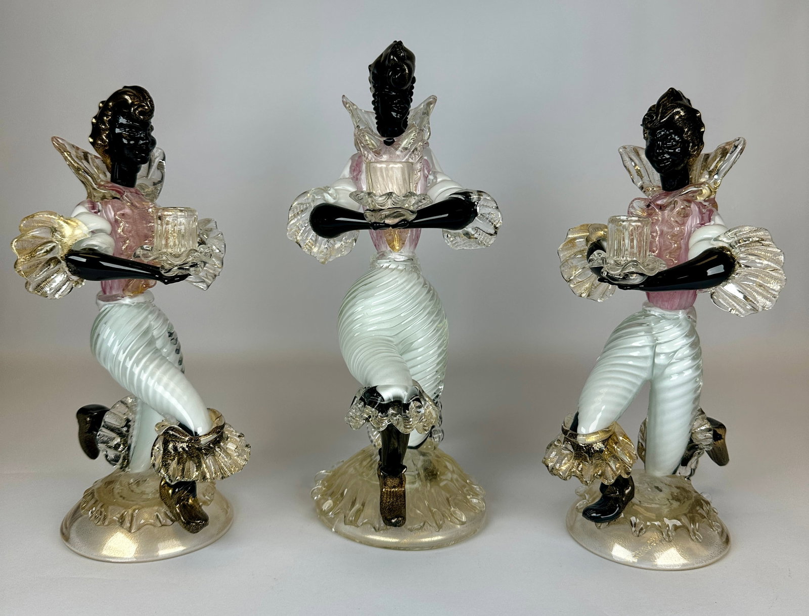TOFFOLO (ATTR.) MORETTO STYLE MURANO ART GLASS FIGURES (1 of 2)