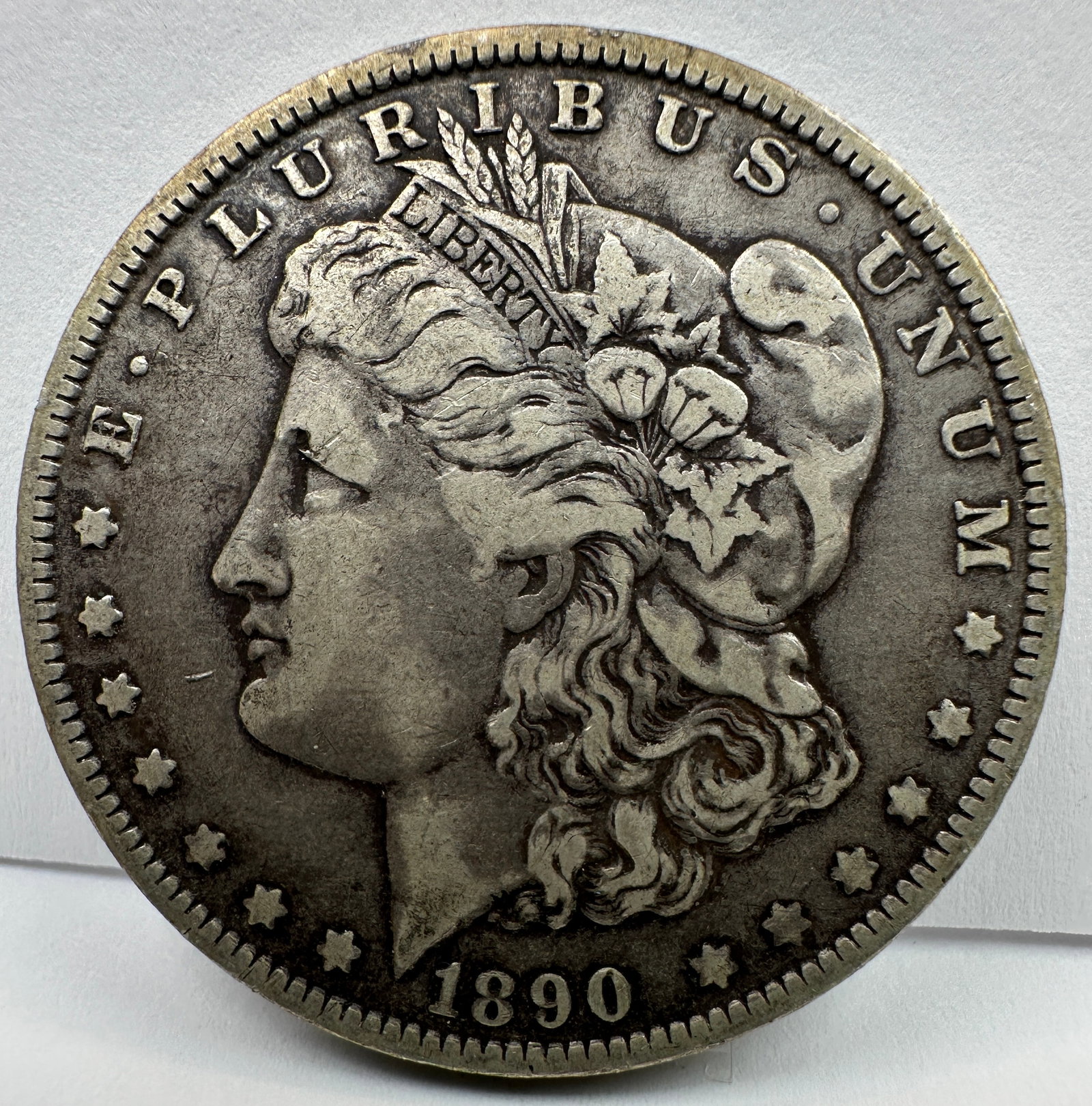 1890-O MORGAN SILVER DOLLAR: CIRCULATED