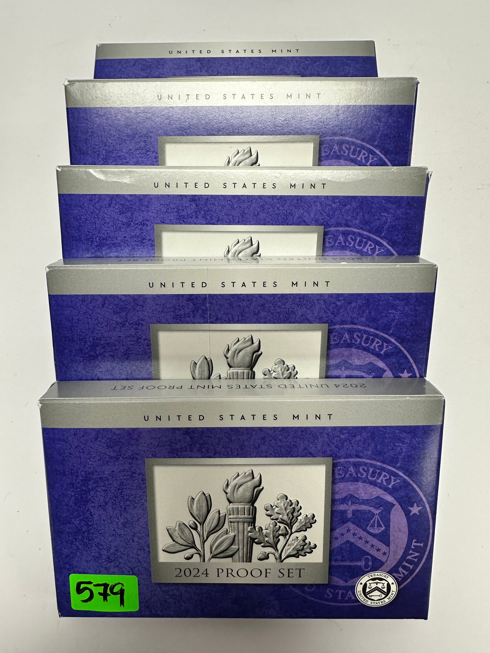 2024 U.S. PROOF COIN SETS: LOT OF 5, OGP