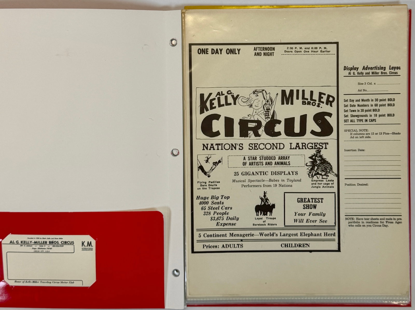 COLLECTOR'S FOLIO OF CIRCUS EPHEMERA (1 of 6)