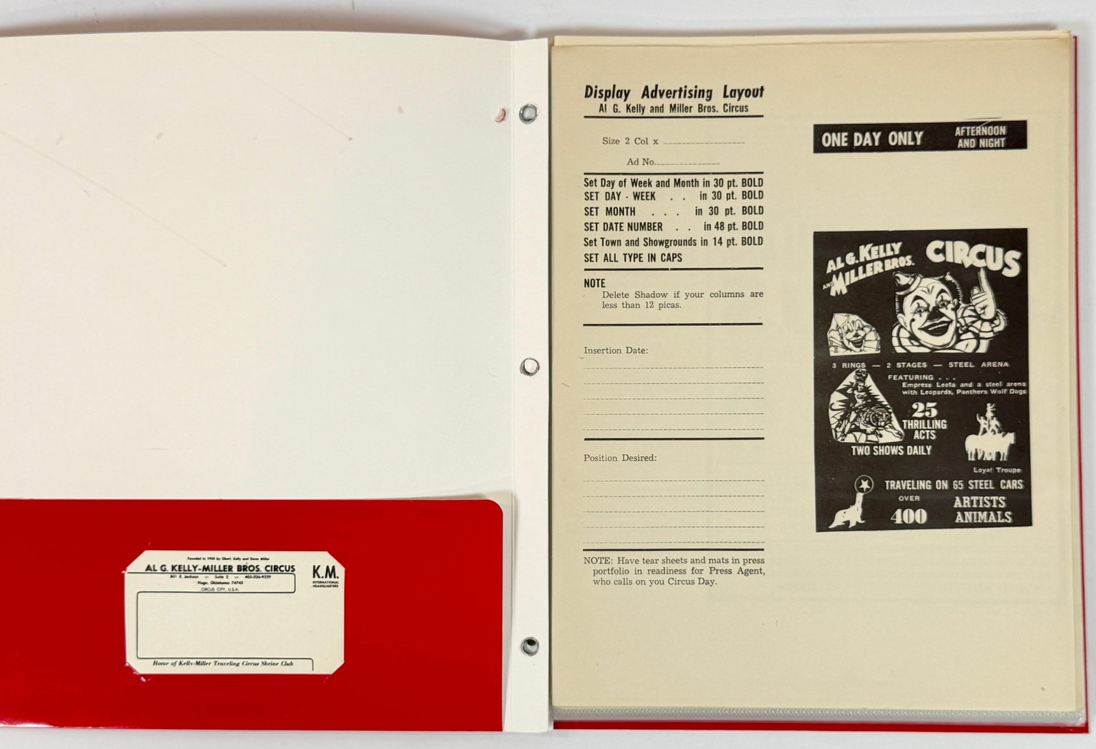 COLLECTOR'S FOLIO OF CIRCUS EPHEMERA (1 of 6)