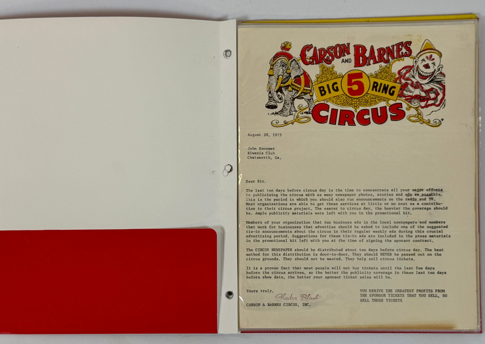 COLLECTOR'S FOLIO OF CIRCUS EPHEMERA (1 of 7)
