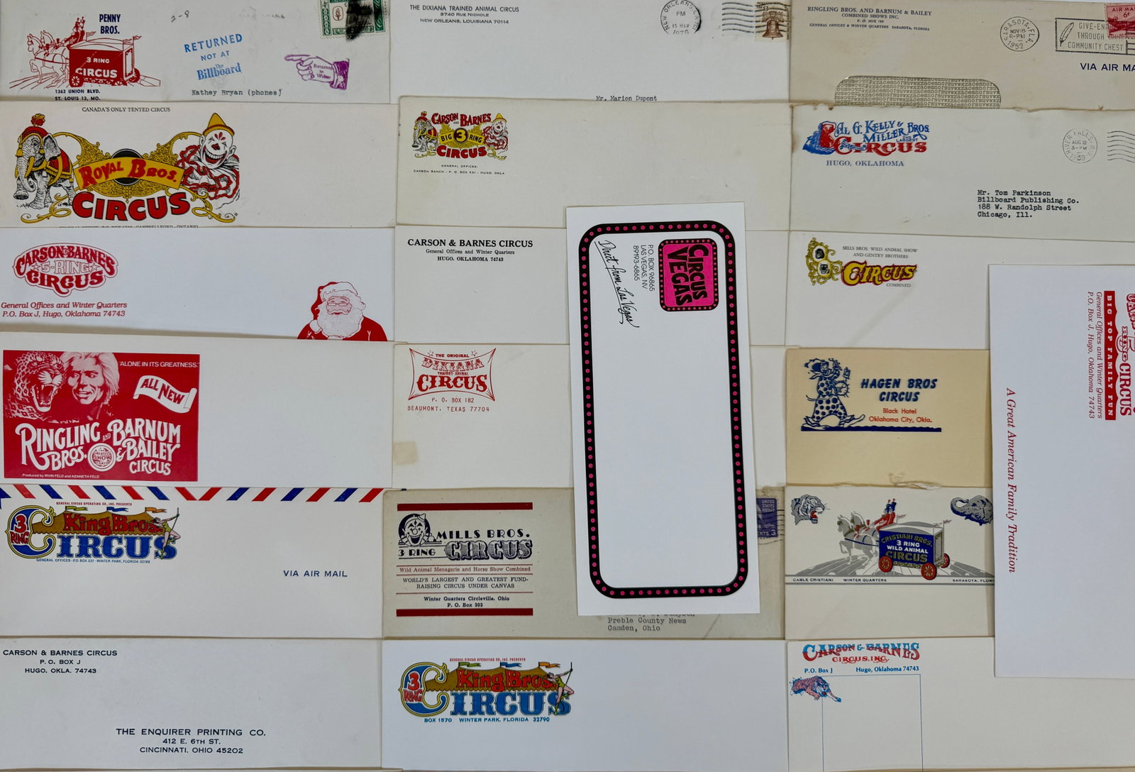 CIRCUS ENVELOPES - 2