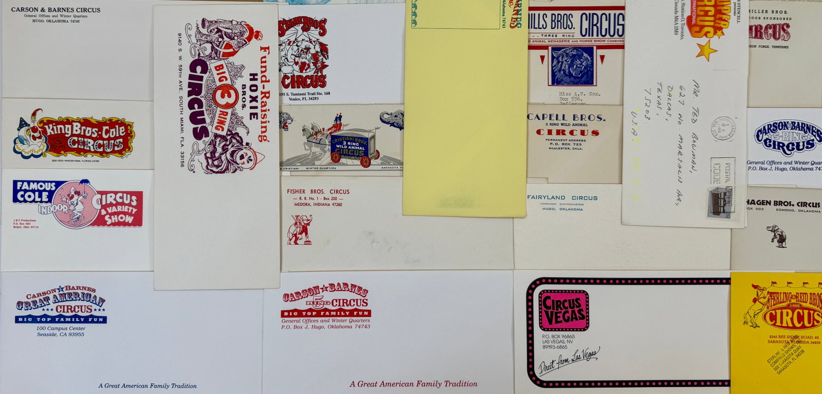 CIRCUS ENVELOPES - 3