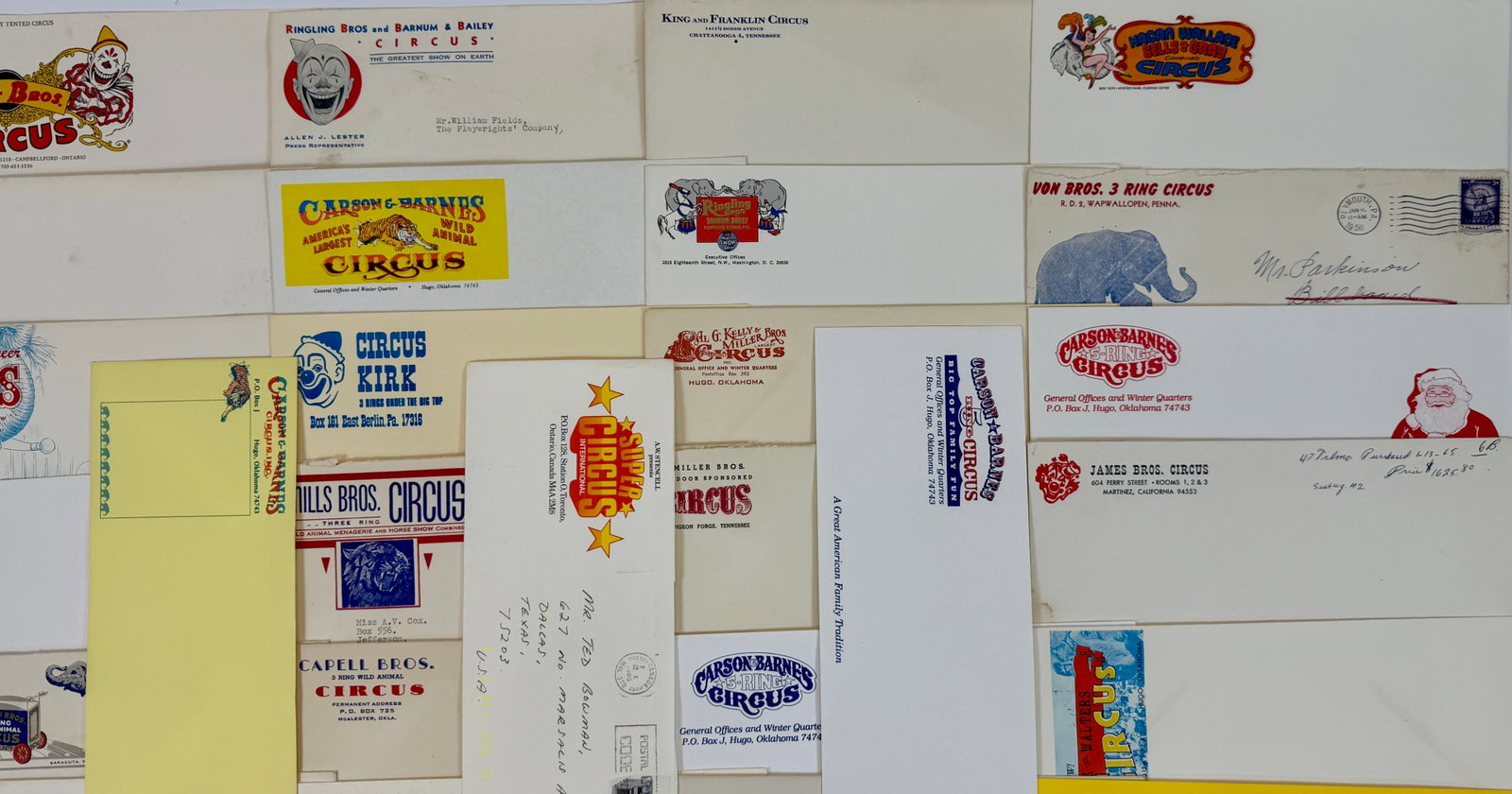 CIRCUS ENVELOPES - 5