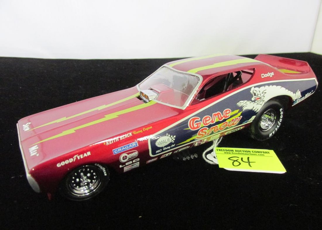 GENE SNOW DIE CAST FUNNY CAR - JOHNNY LIGHTING: SEE TITLE