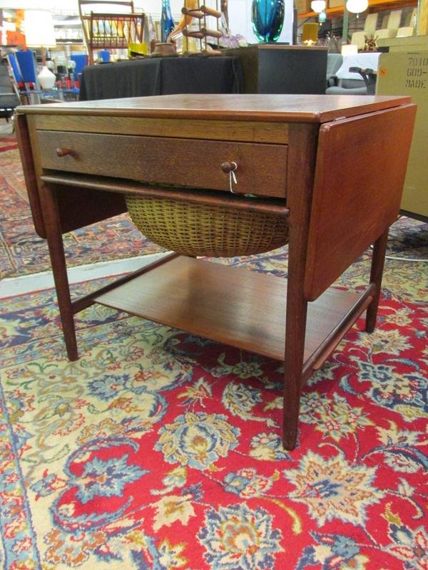 HANS WEGNER FOR ANDREAS TUCK SEWING TABLE: SEE TITLE