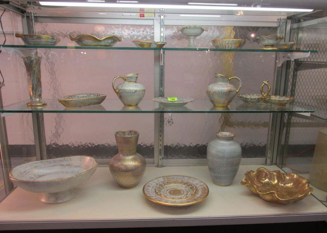 18 PC. STANGL "ANTIQUE GOLD" POTTERY ITEMS: SEE TITLE