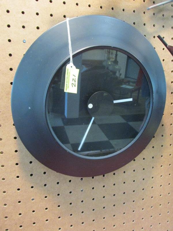 KOVACS WALL CLOCK, 12": SEE TITLE