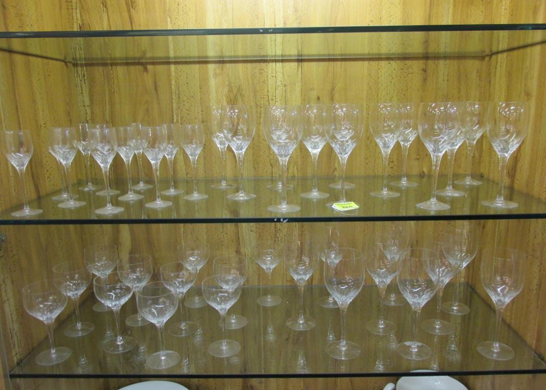 NILS LANDBERG FOR ORREFORS "PRELUDE" STEMWARE: INTRODUCED 1957, 44 PC.
