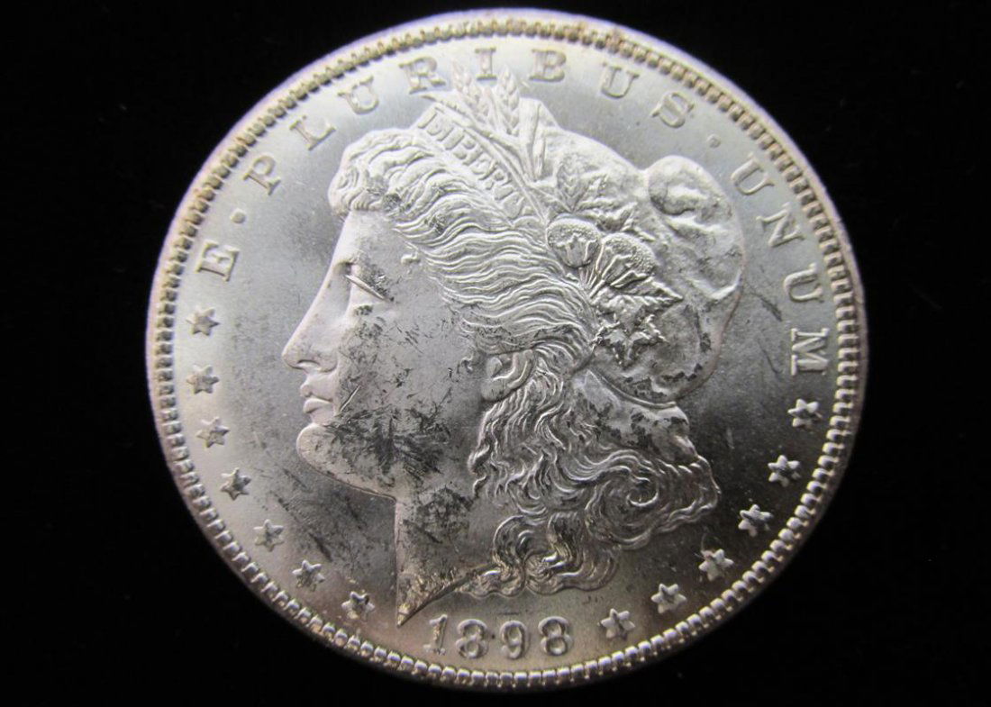 1898-O MORGAN SILVER DOLLAR, UNCIRCULATED (1 of 2)