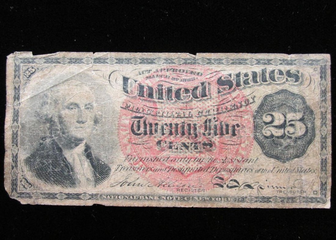 WASHINGTON 25 CENT FRACTIONAL CURRENCY: SEE TITLE