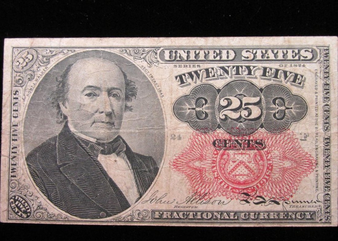 1874 US 25 CENT FRACTIONAL CURRENCY: SEE TITLE