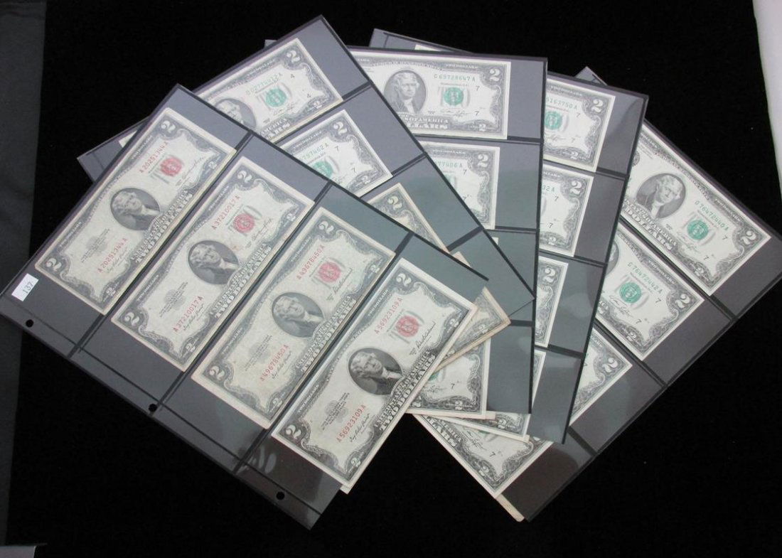 LOT OF 40 US $2 NOTES (1 of 2)