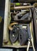 LOT OF ANTIQUE TOOLS, IRONS, PRIMITIVES