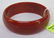 MARBLEIZED BURNT ORANGE BAKELITE BANGLE BRACELET