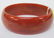MARBLEIZED BURNT ORANGE BAKELITE BANGLE BRACELET - 2