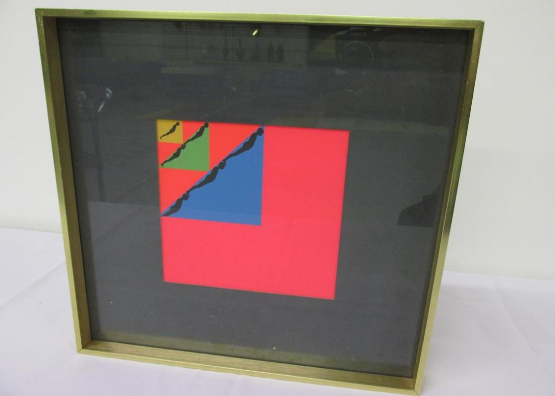 ERNEST TROVA "MAN IS BUT A MEMORIE": 1967, CUSTOM FRAMED, 14.25"
